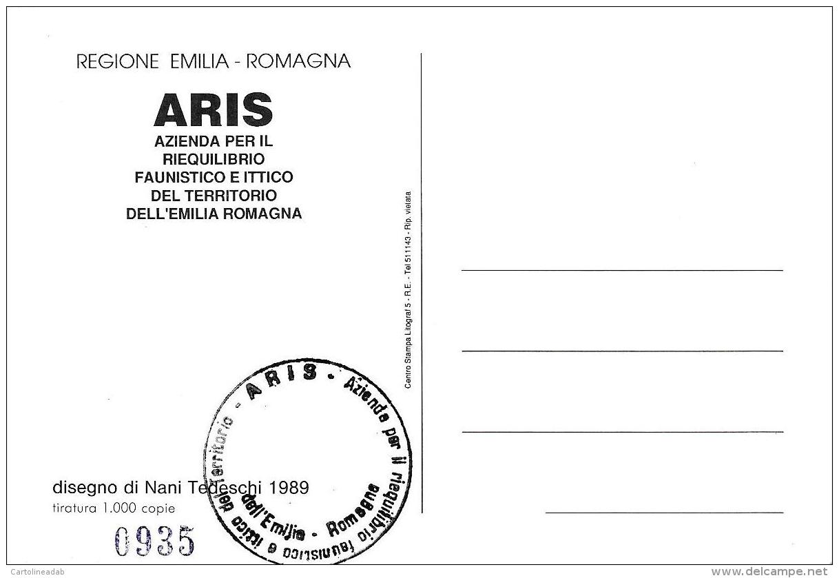 [MD1581] CPM - TROTA - ARIS EMILIA ROMAGNA - DIS. DI NANI TEDESCHI - NUMERATA 935 CON TIMBRO - NV - Fische Und Schaltiere