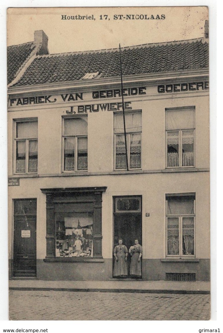 Sint-Nicolaas Houtbriel, 17,  Fabriek Van Gebreide Goederen  J.Bruwiere - Sint-Niklaas