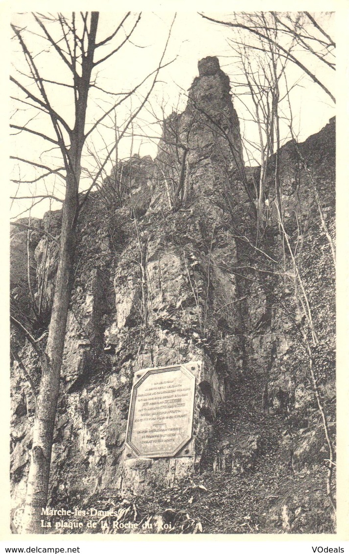 Marche-les-Dames - CPA - La Plaque De La Roche Du Roi - Andere & Zonder Classificatie