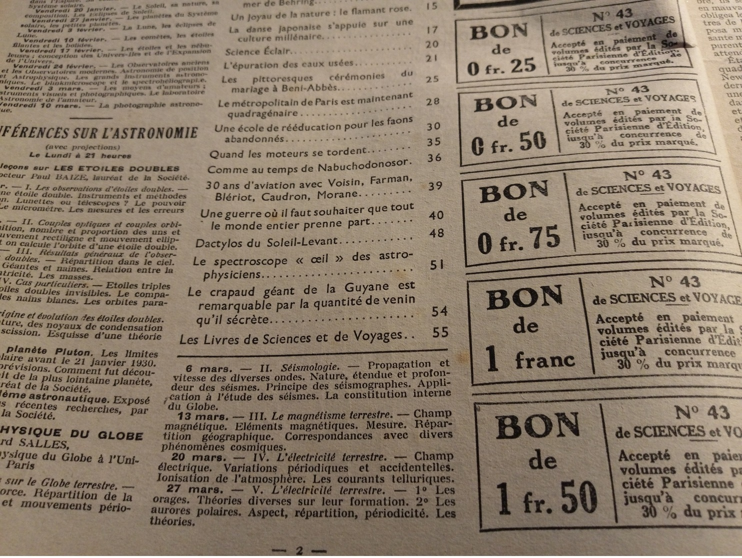 154/ Sciences Et Voyages N° 43 1939 La Danse Au Japon Ou Tirer La Langue Est Un Art ,30 Ans D Aviation Ect - 1900 - 1949