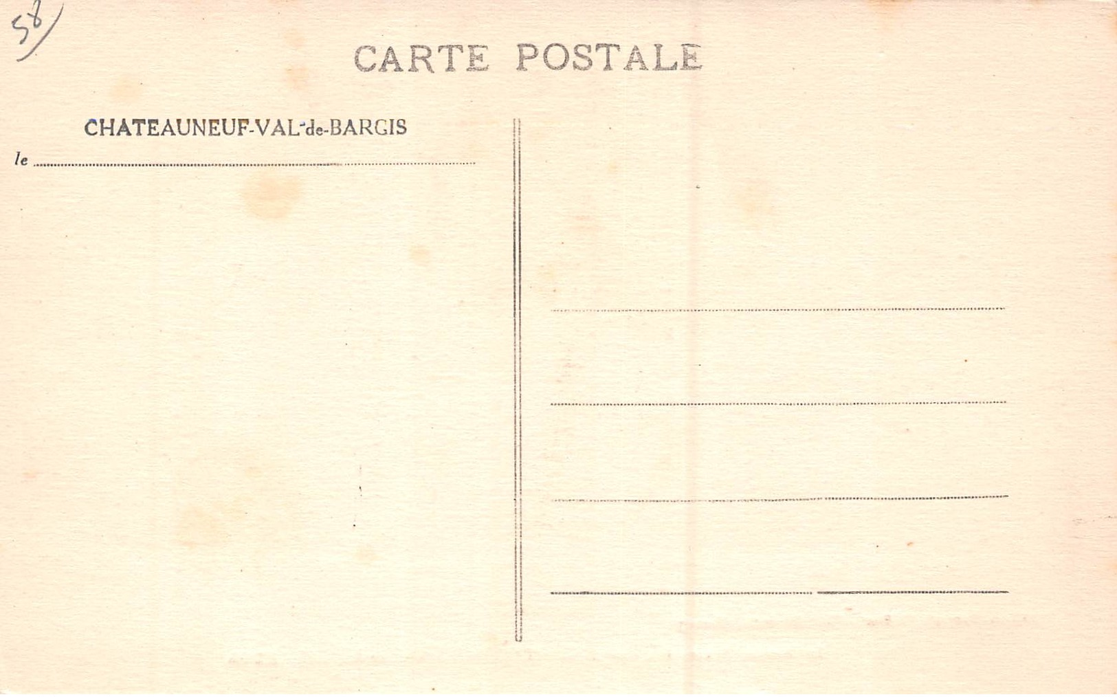 58 - Chateauneuf-Val-de-Bargis - Façade De Commerces Subtilement Animée - E.BUCHETON - F.CHARRAULT - - Sonstige & Ohne Zuordnung