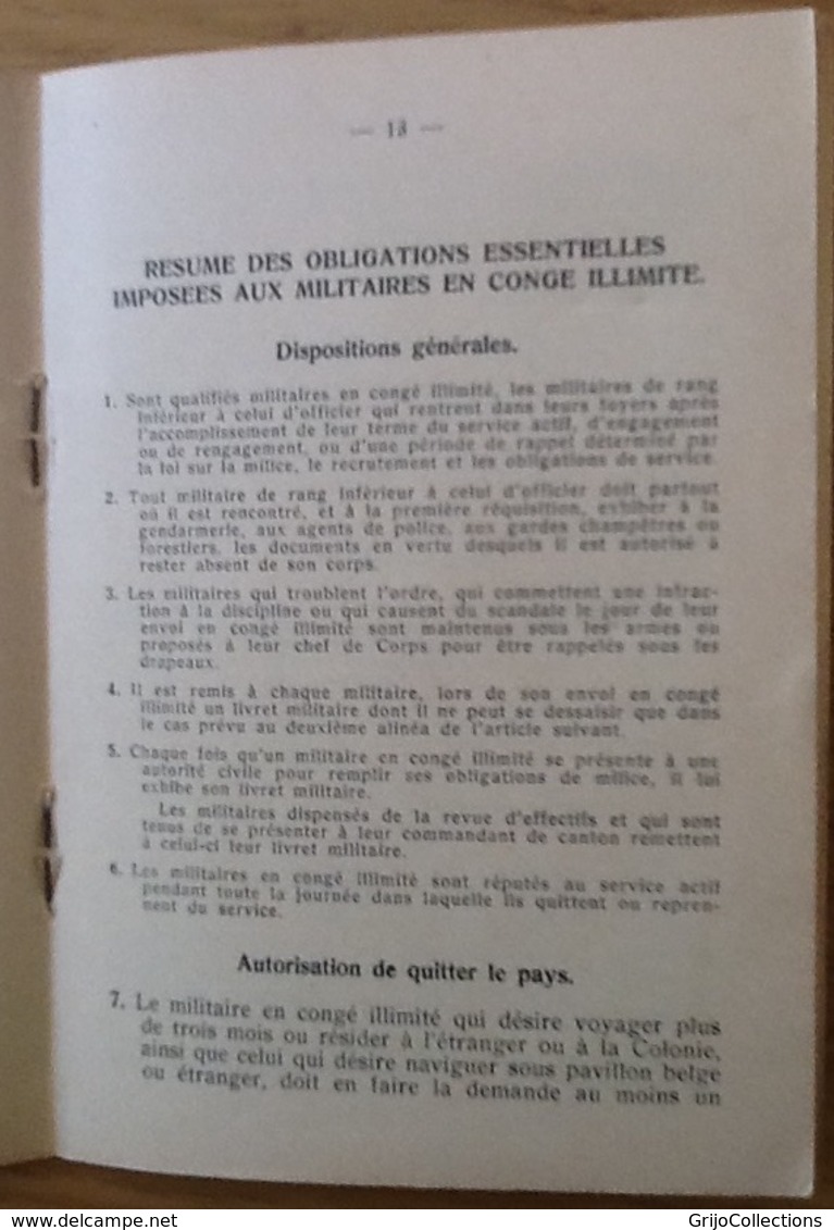 Livret Militaire. Belgisch Leger. 1940-1950. 1e. Régiment Jagers Te Paard. 1er. Régiment Leger A Pied. - Documents