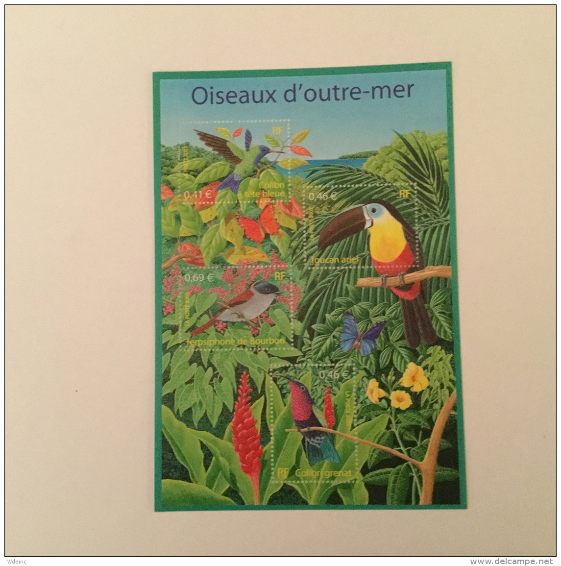 FRANCE 2003  Oiseaux D'outre-mer Feuillet  Superbe-MUH Yv56 - Blocs Souvenir