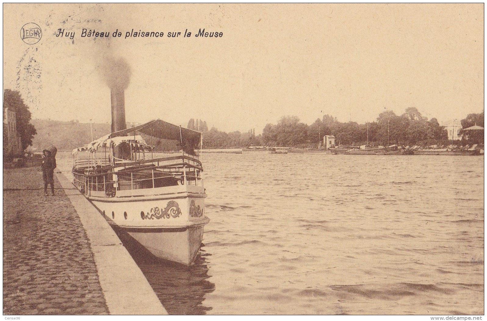 Huy Bateau De Plaisance Sur La Meuse Circulée En 1931 Avec Taxe Voir Verso - Huy