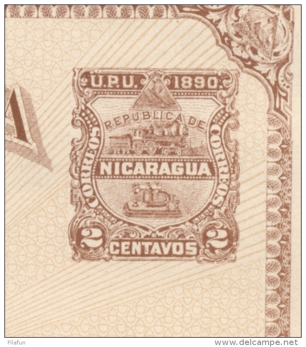 Nicaragua - 1890 - 2c+2c Postcard - Not Used - Nicaragua