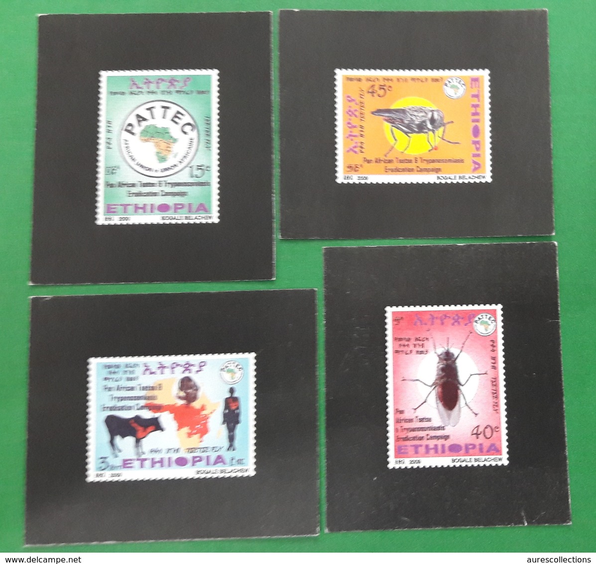 ETHIOPIA ETHIOPIE ¤ DELUXE PROOF EPREUVE DE LUXE ¤  2009 Pan African Tsetse & Trypanosomiasis Campaign ¤ ULTRA RARE - Ethiopie