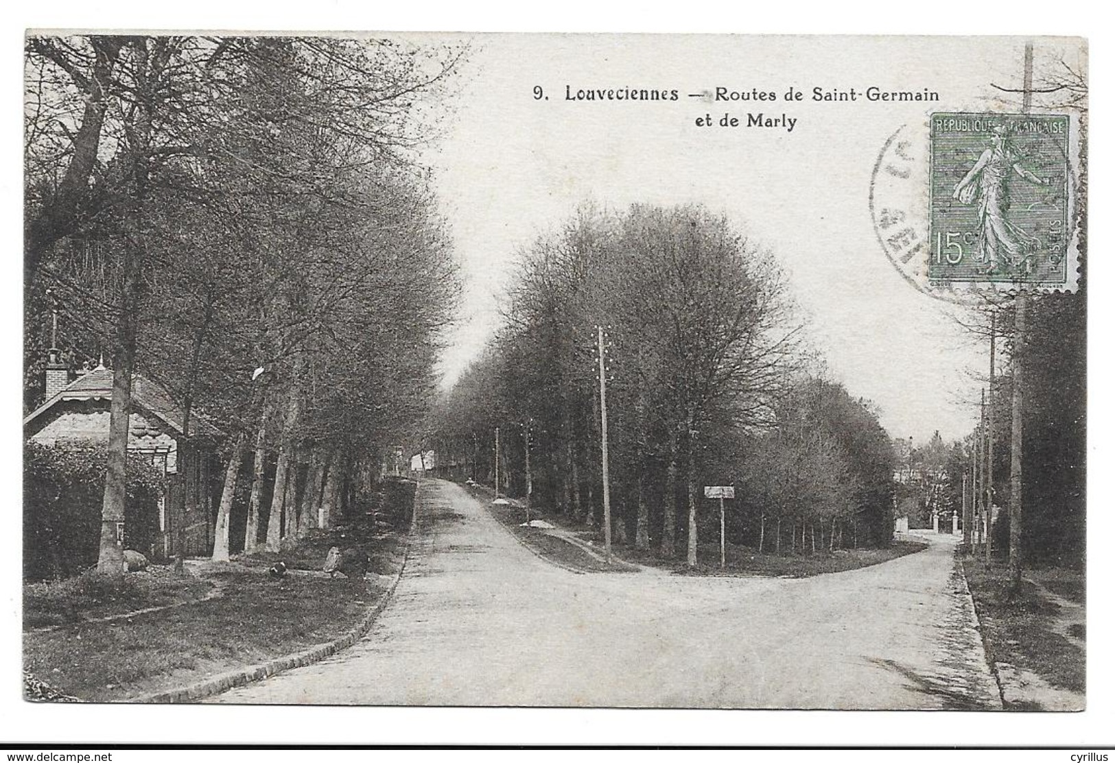 78 - LOUVECIENNES - ROUTE DE SAINT-GERMAIN ET DE MARLY - Louveciennes
