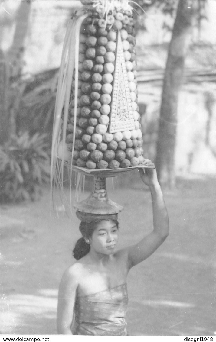 07348 " PHOTOGRAPHIC CARD IN BLACK AND WHITE - BELAKANG BALI HOTEL - DENPASAR - INDONESIA" CART. ORIG. NON SPED. - Indonesia