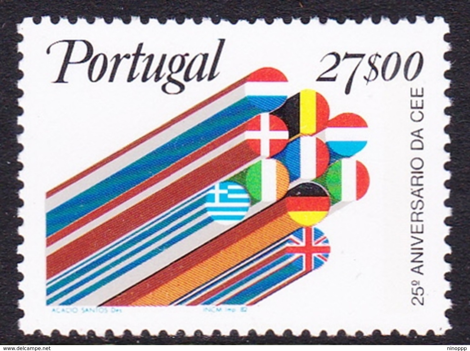 Portugal SG 1867 1982 25th Anniversary European Community, Mint Never Hinged - Nuevos