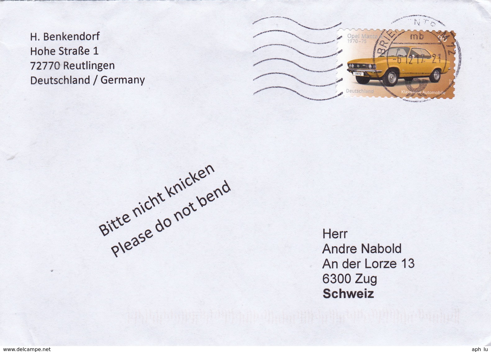 Brief In Die Schweiz (br3525) - Covers & Documents