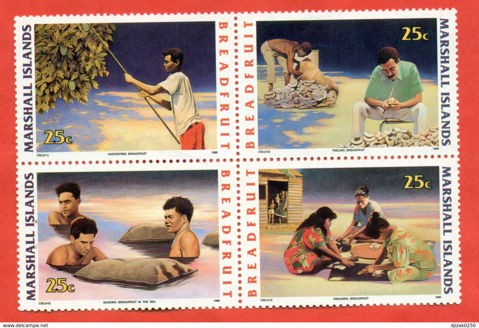 Marshall Islands 1990. National Traditions.Block Of Four Stamps. - Marshall Islands