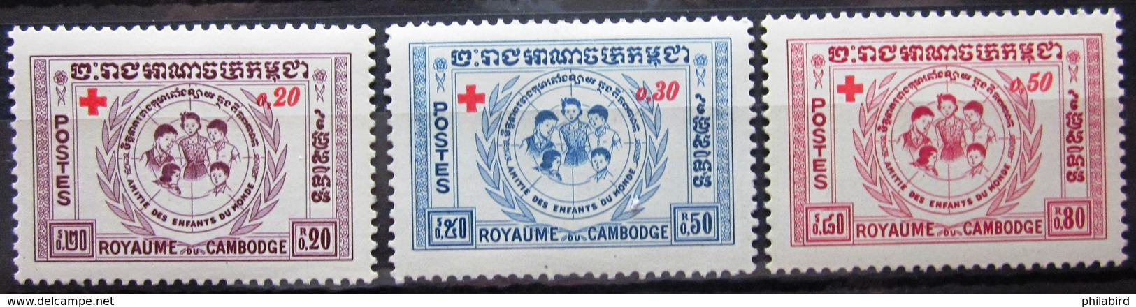 CAMBODGE              N° 81/83                   NEUF* - Cambodge