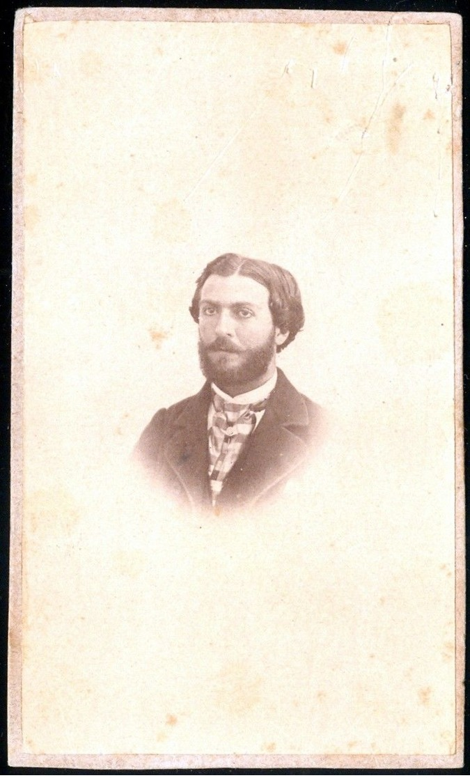 Cabinet Photo 6 X 10 Cm Of Young Man By Robert & Mylius Alexandria Egypt - Anonymous Persons