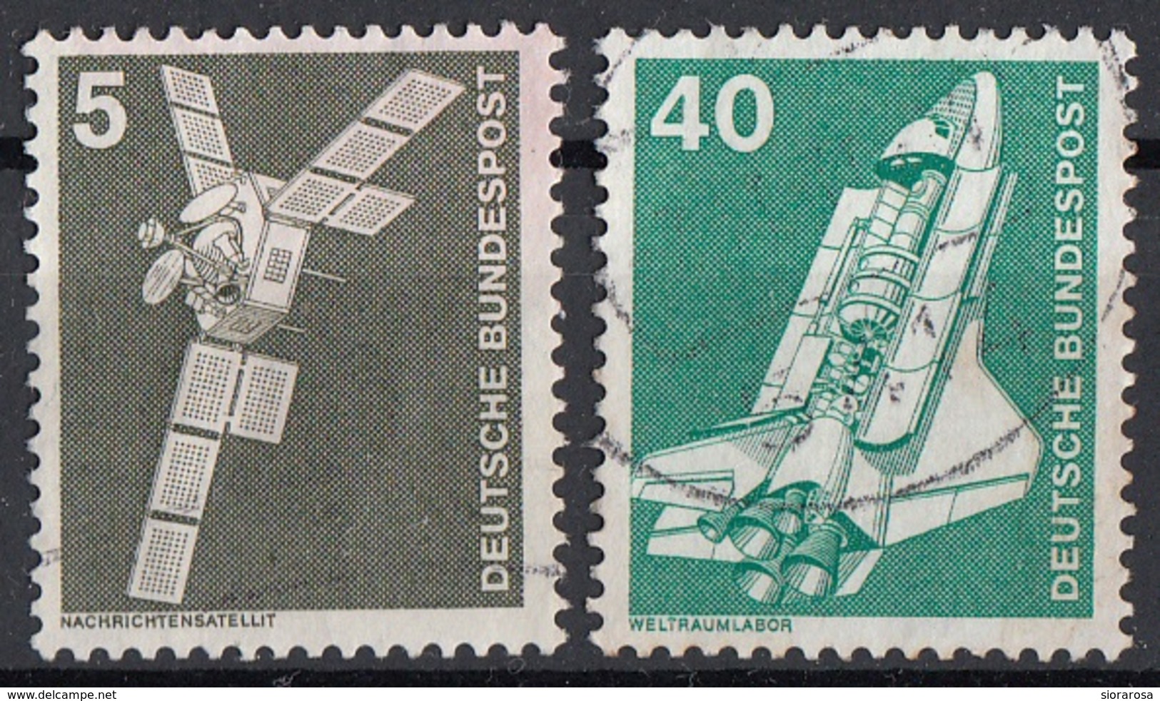 Germania 1975 Sc. 1170-1174 Industria Tecnica : Satellite - Space Shuttle - Germany Used - Europe
