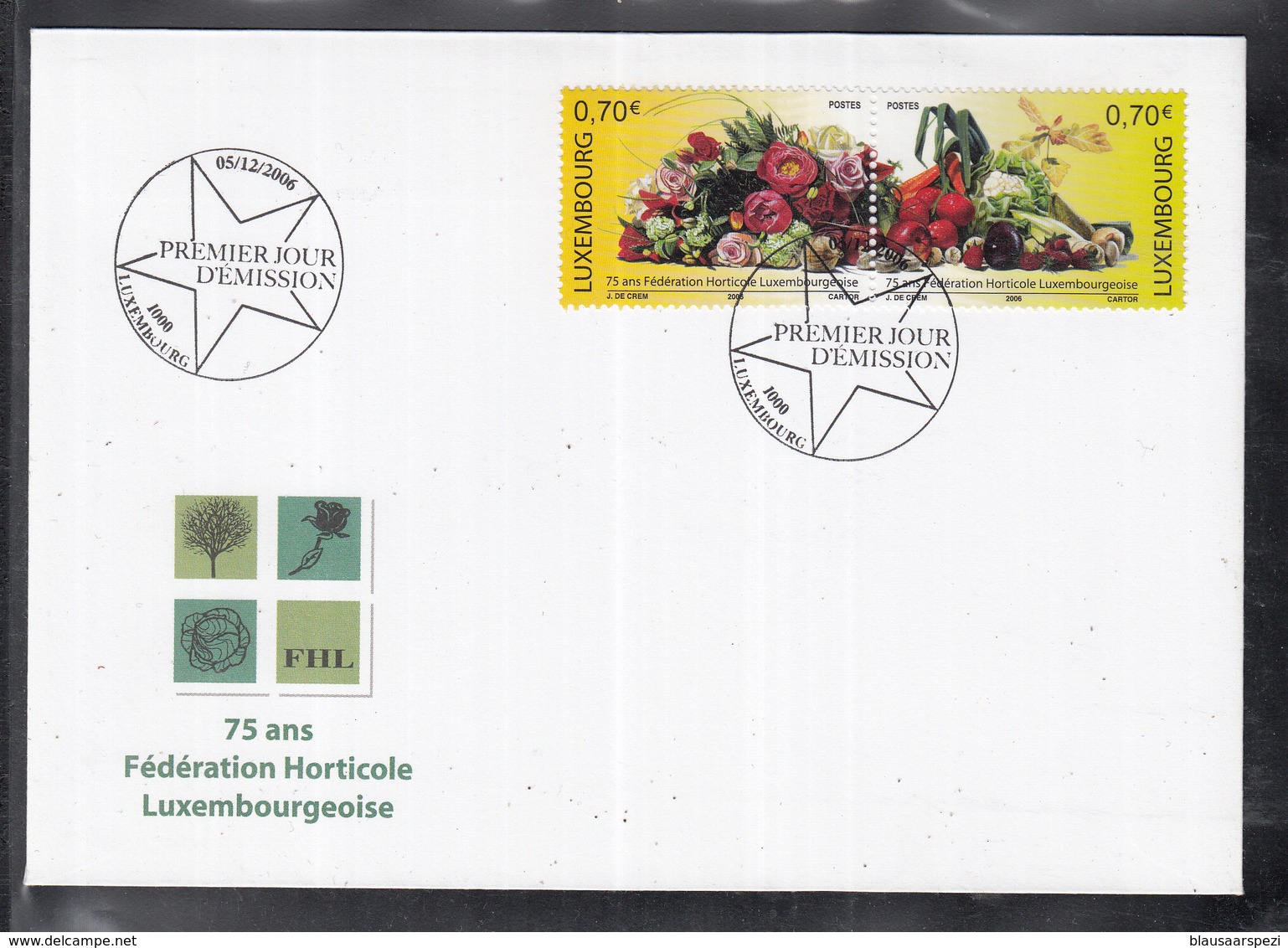 MÜ 1 ) Luxemburg Luxembourg FDC 2006 -  Luxemburgische Gartenbauvereine - FDC