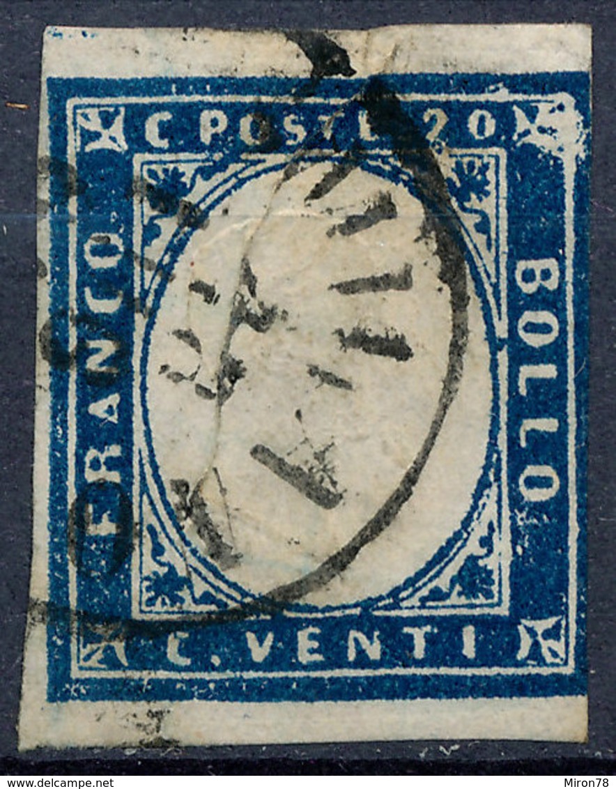 Stamp Italy Sardinia 1855-63 20c Used Lot44 - Sardinia