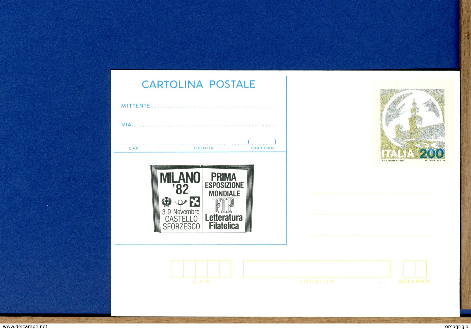 ITALIA - CARTOLINA CP  - MILANO 82 - CASTELLO SFORZESCO - FIP - Interi Postali