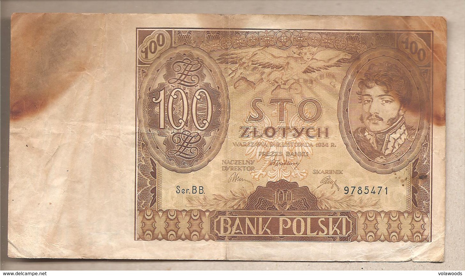 Polonia - Banconota Circolata Da 100 Zloty P-75b - 1934 - Polonia