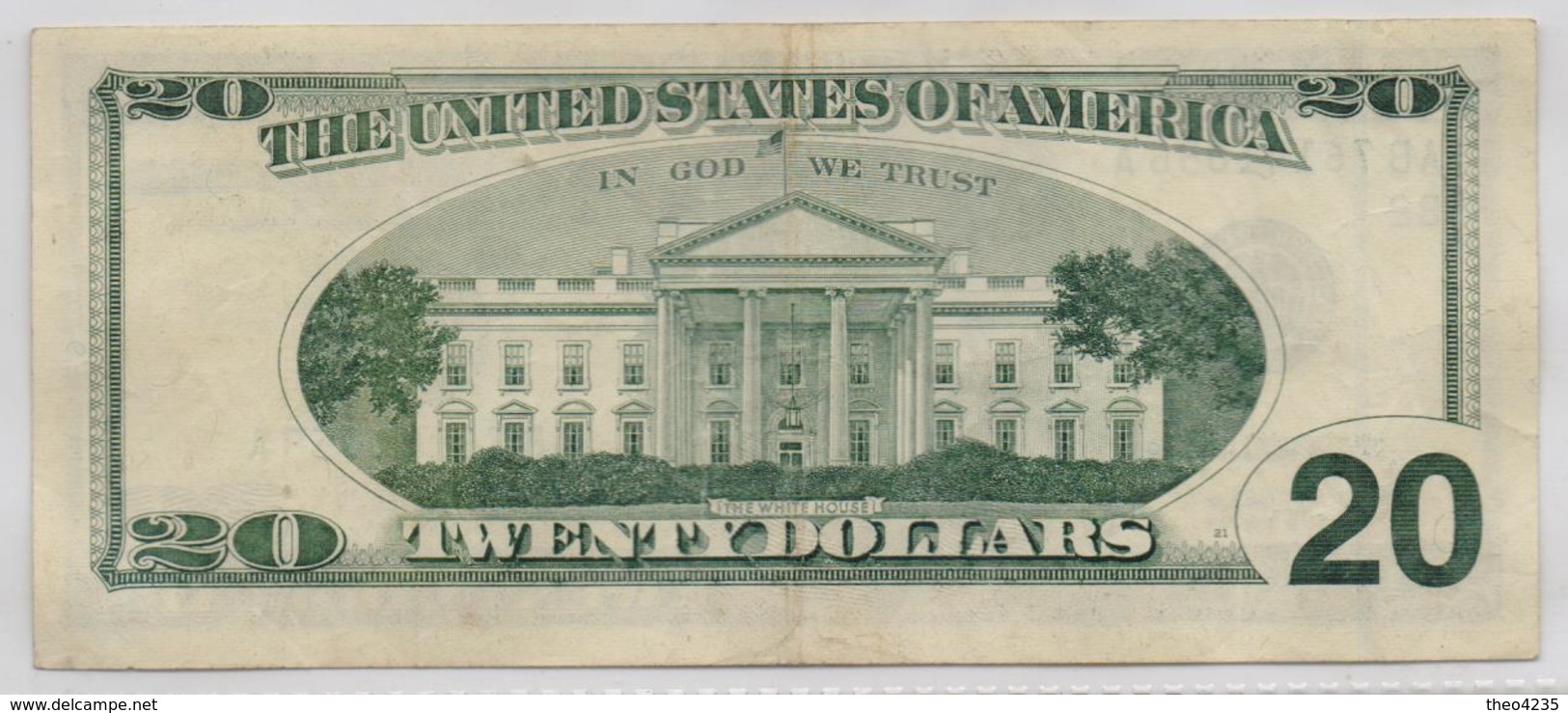 UNITED STATES OF AMERICA BANKNOTE  20 DOLLAR-1996-USED AS SCAN(K) - Biljetten Van De  Federal Reserve (1928-...)