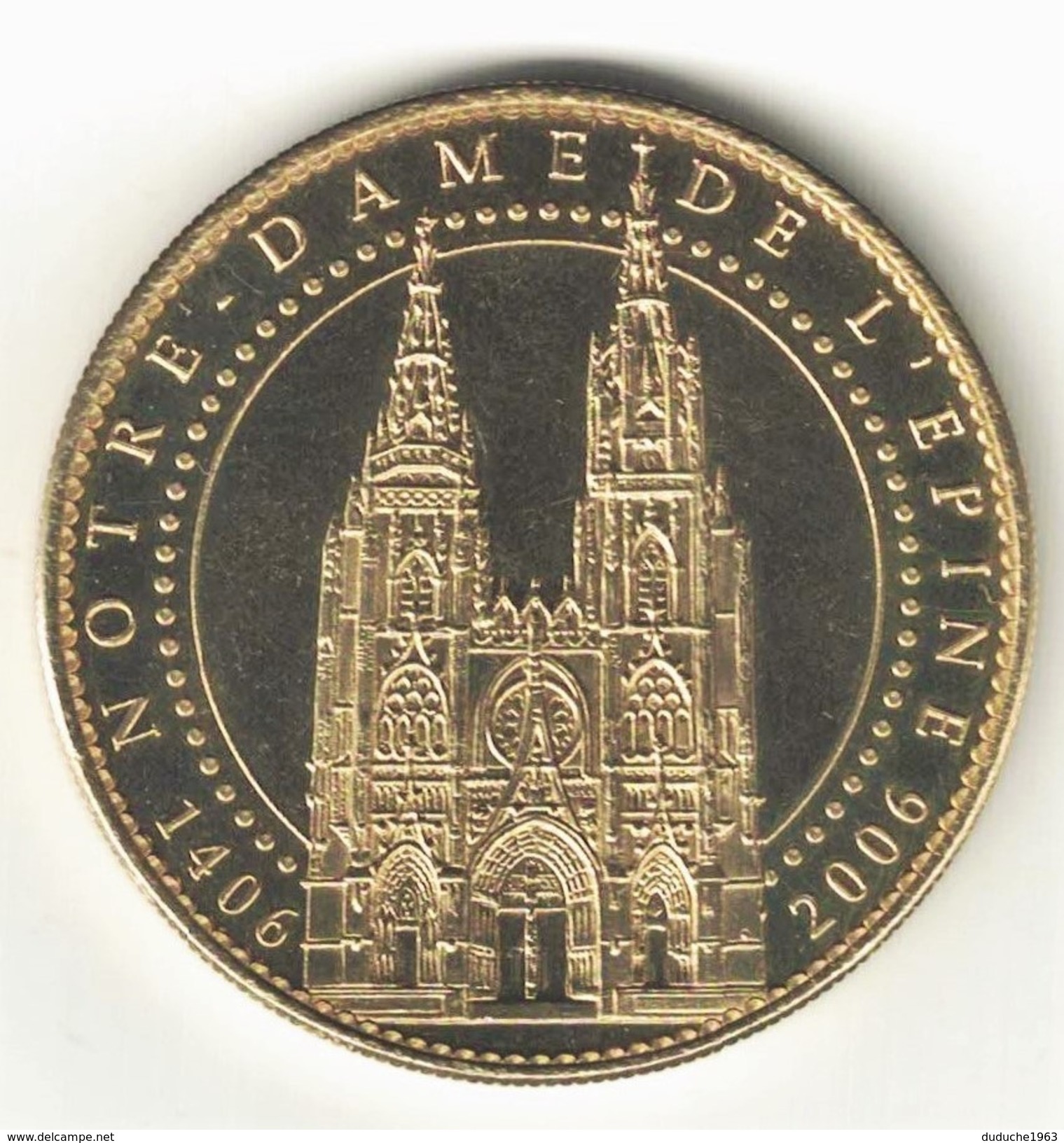 Medaille Arthus Bertrand 51.L'Epine - Cathédrale Notre Dame 2006. Neuve - 2006