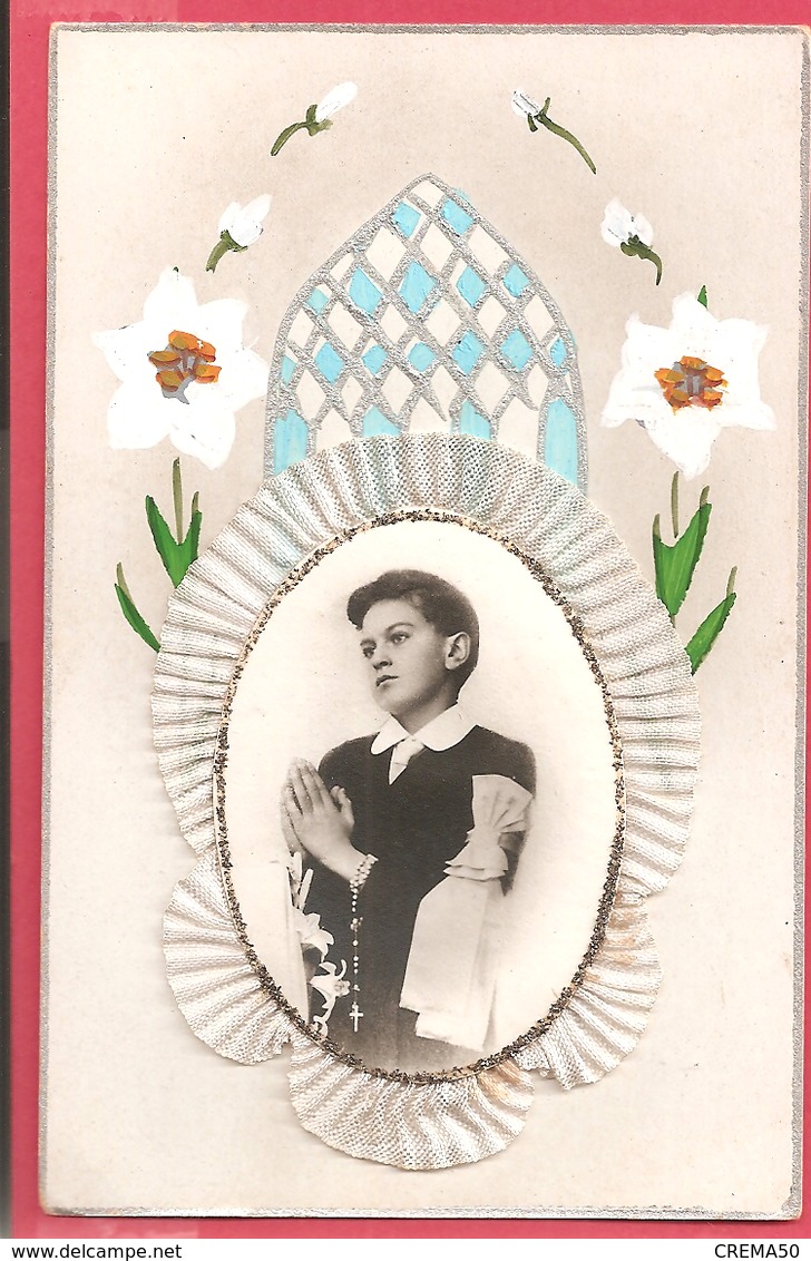 Souvenir De 1re Communion. Carte Postale : Guy Georget De St Hilaire De La Varenne.1945 - Images Religieuses