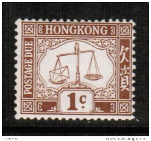 HONG KONG  Scott # J 1* F-VF MINT LH - Impuestos