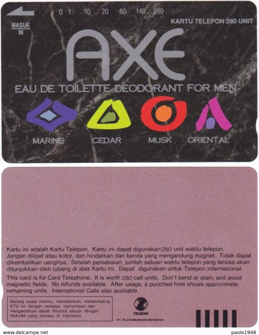 INDONESIA INDONESIEN - IND P 286 -P 281 AXE Eau De Toelette 280u -- MINT -RRR - Indonesia