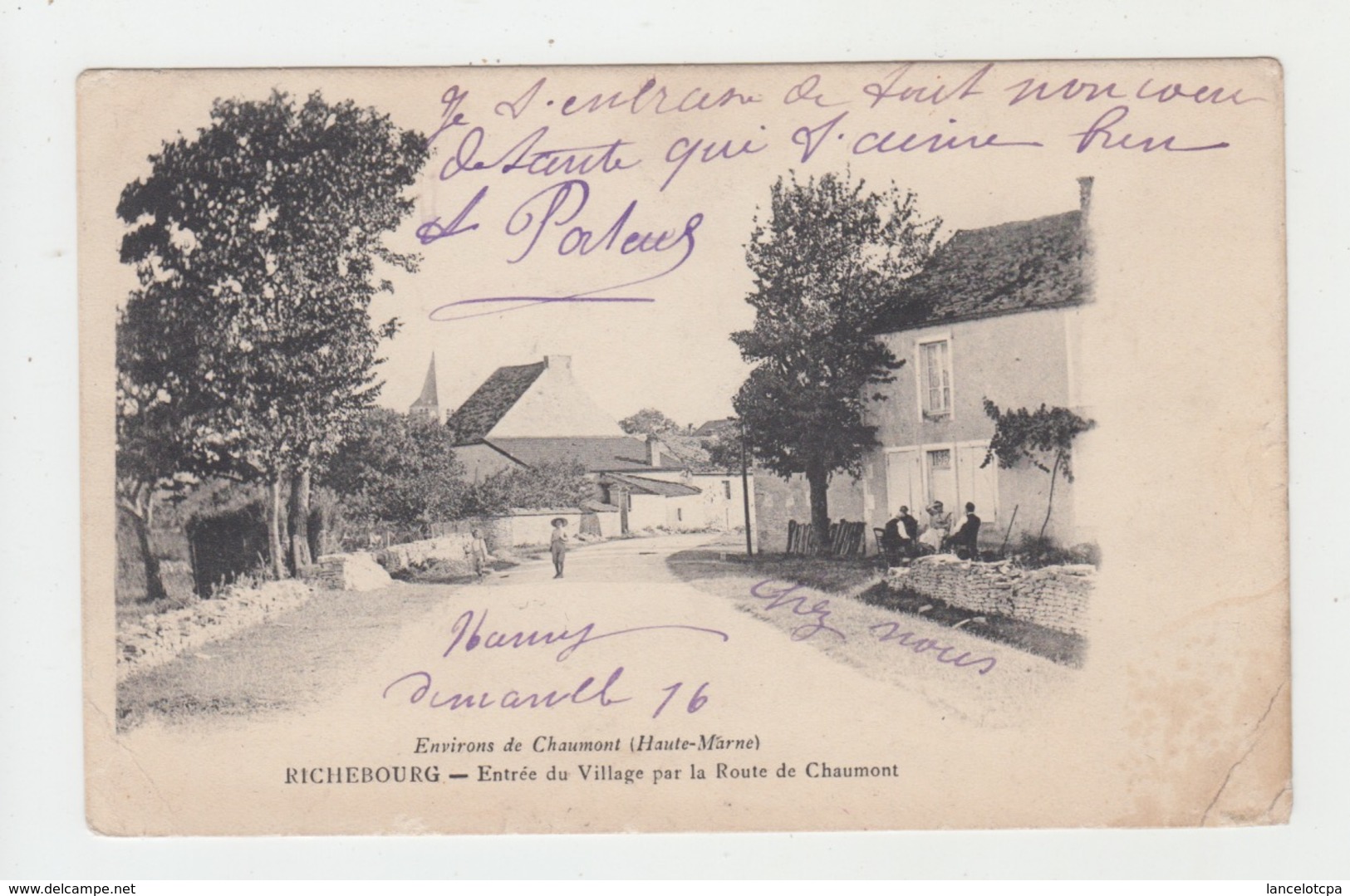 52 - RICHEBOURG / ENTREE DU VILLAGE PAR LA ROUTE DE CHAUMONT - Other & Unclassified