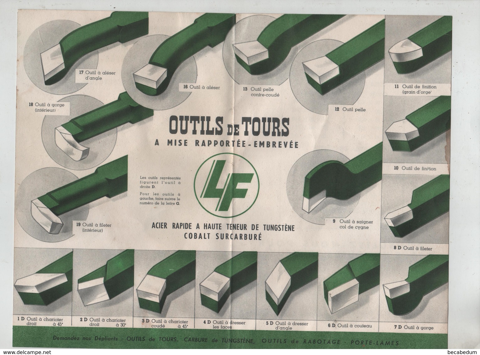 Outils De Tours Lavalette Vitry Sur Seine LF - Otros & Sin Clasificación