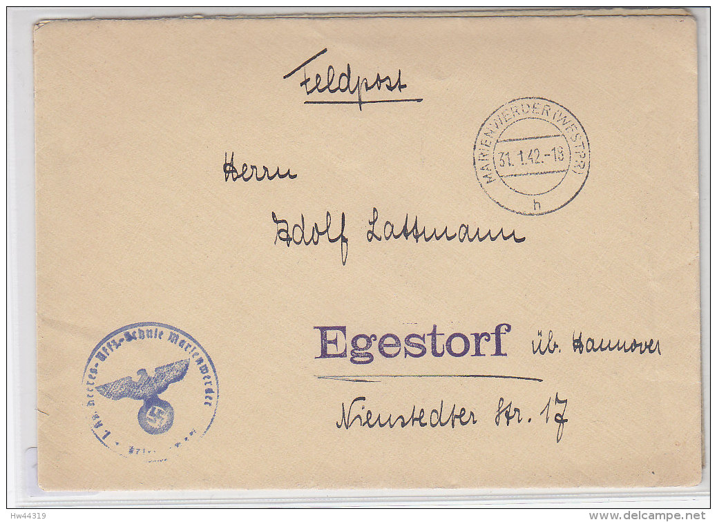 2 Feldpostbriefe Von Der Heeres-Uffz.-Schule MARIENWERDER (Westpr.) - Briefe U. Dokumente