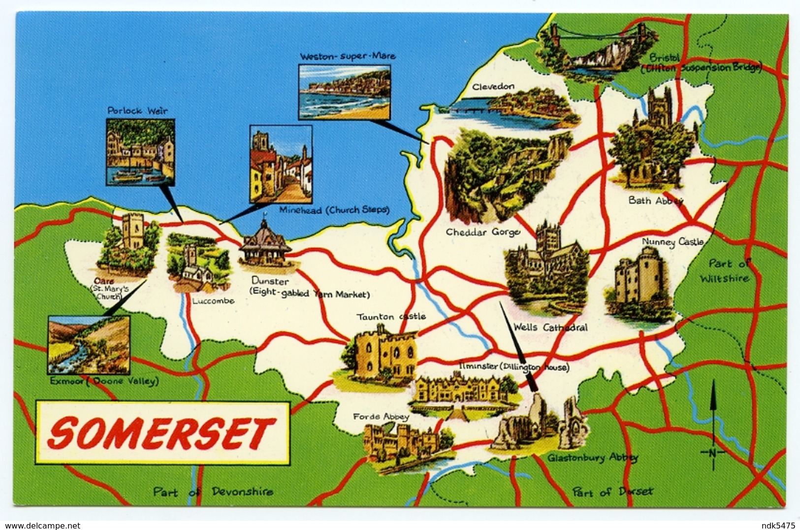 MAP : ENGLAND - SOMERSET - Maps