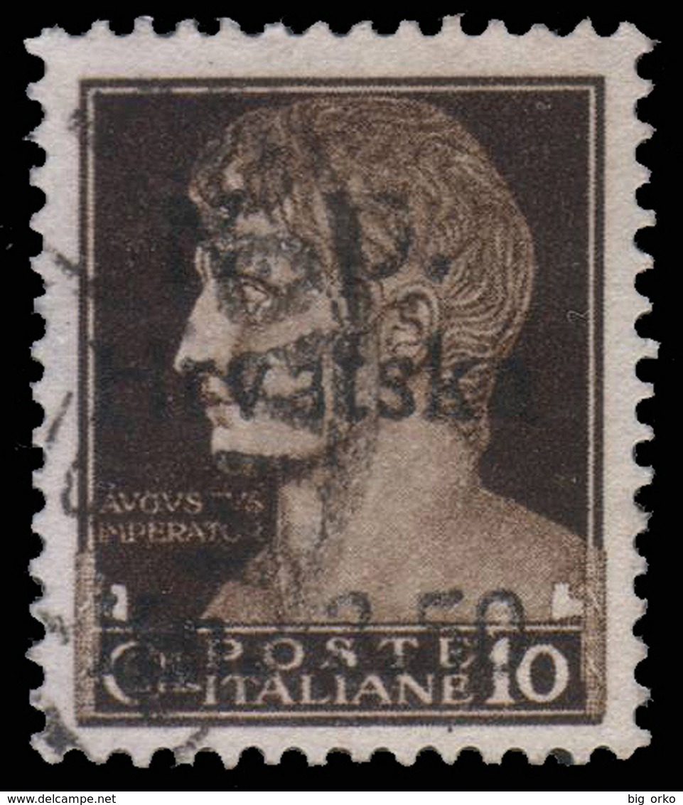 Occupazione Croata SEBENICO E SPALATO - Emissione Di Sebenico:  Imperiale 3,50 Su 10 C. Bruno - 1944 - Kroatische Bez.: Sebenico & Spalato