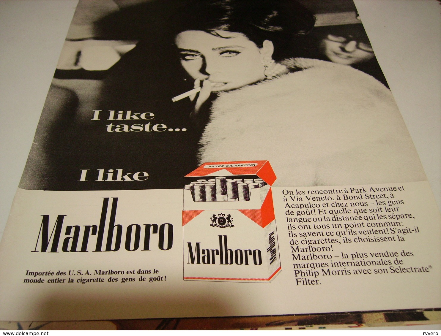 ANCIENNE PUBLICITE   CIGARETTE MARLBORO  1964 - Autres & Non Classés