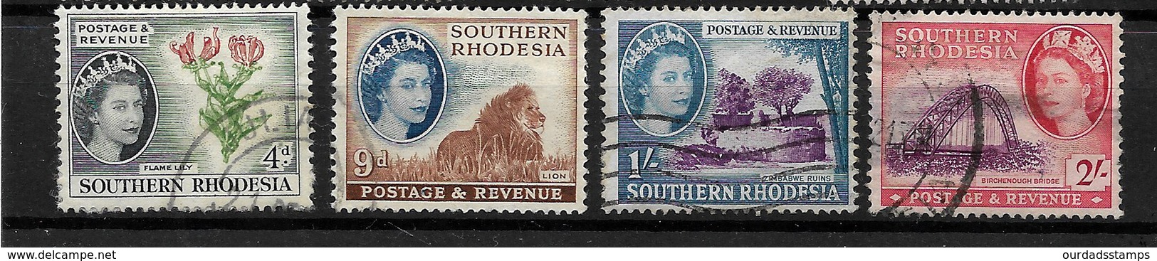 Southern Rhodesia, 1953 Pictorials Selection MM And Used (6525) - Southern Rhodesia (...-1964)