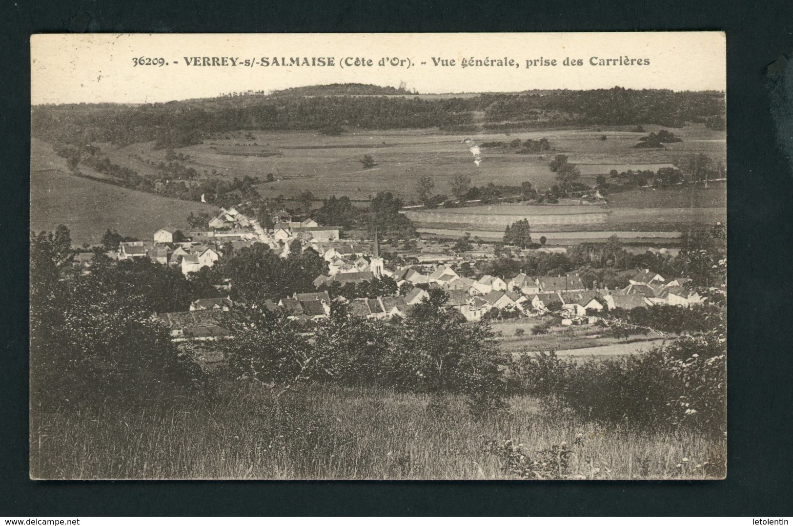 CPA: 21 - VERREY-S/-SALMAISE - VUE GENERALE, PRISE DES CARRIÈRES - Autres & Non Classés