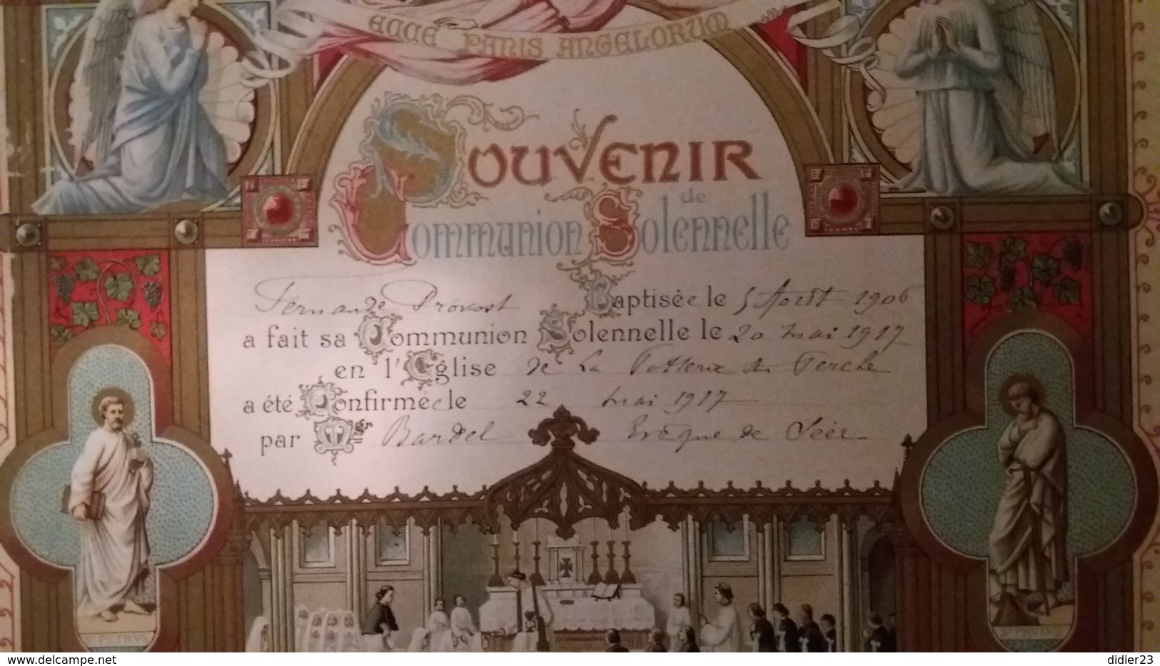 PRECIEUX SOUVENIR D'UN COMMUNIANT - Comunioni