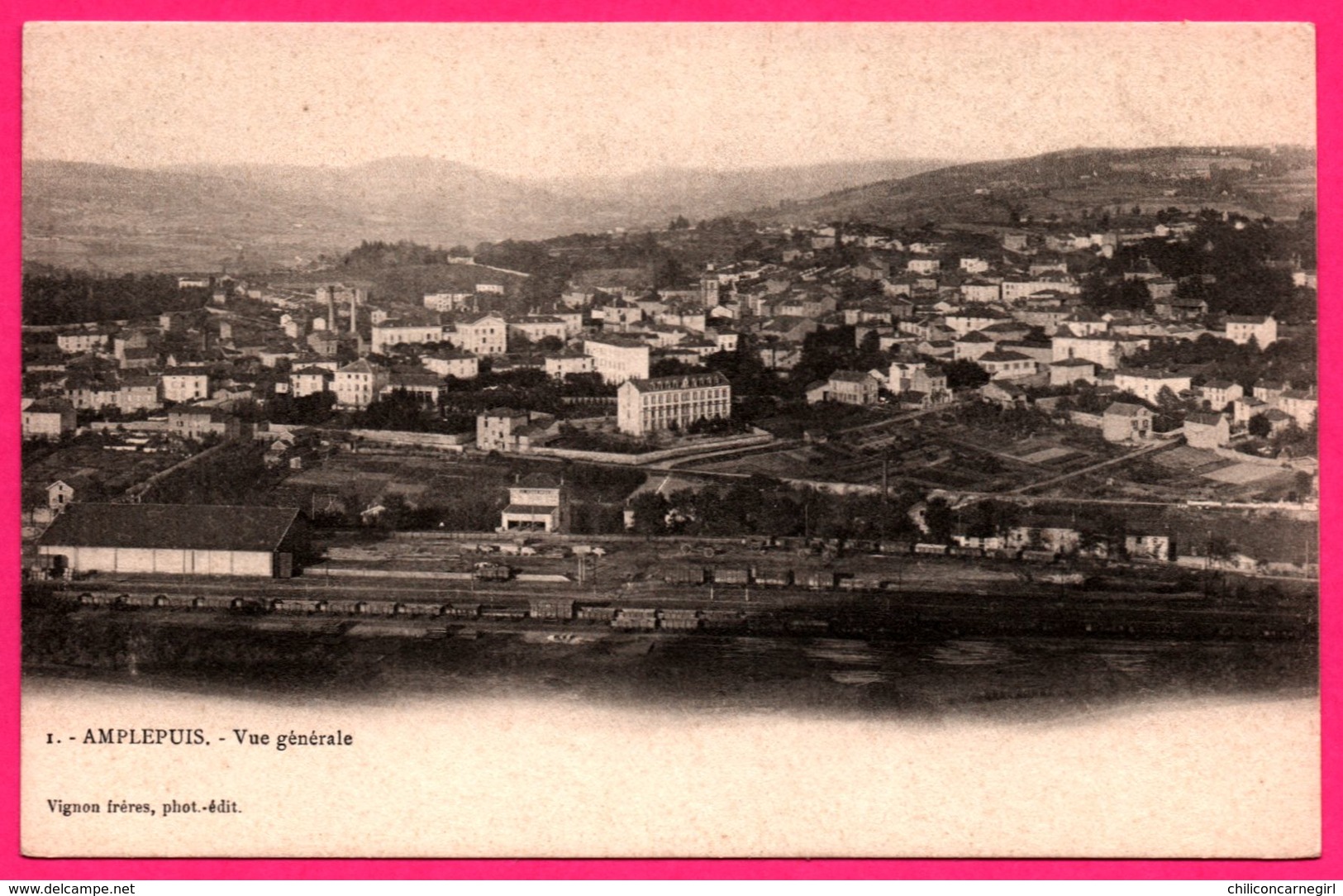 Amplepuis - Vue Générale - Wagons - Gare ?? - Phot. Edit. VIGNON FRERES - Amplepuis