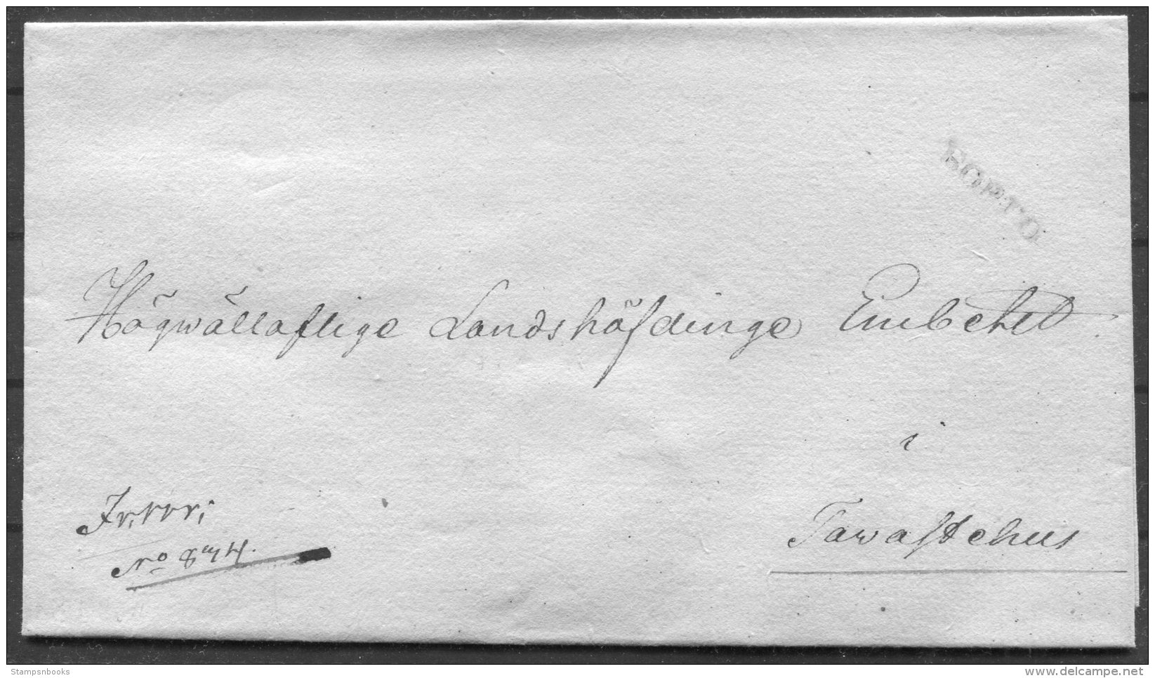 Cica 1830 Finland Borga Wrapper - ...-1845 Préphilatélie
