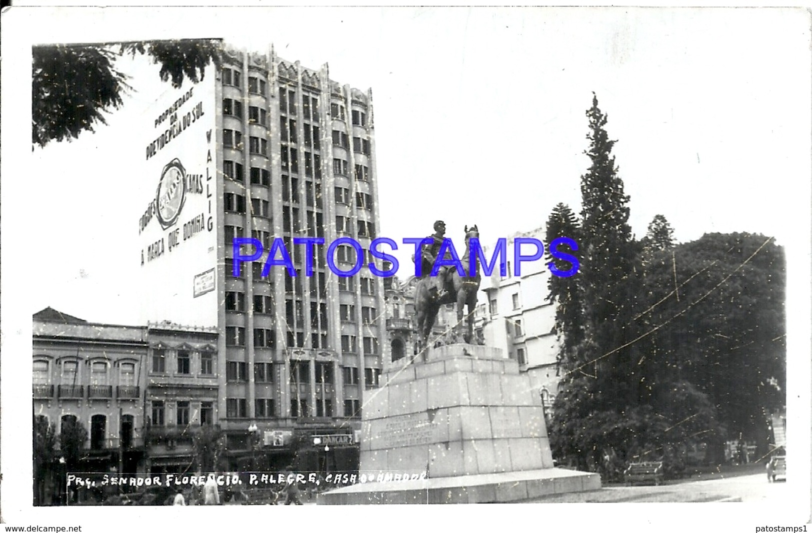 93275 BRAZIL BRASIL PORTO ALEGRE RIO GRANDE DO SUL SQUARE SENADOR FLORENCIO POSTAL POSTCARD - Altri & Non Classificati