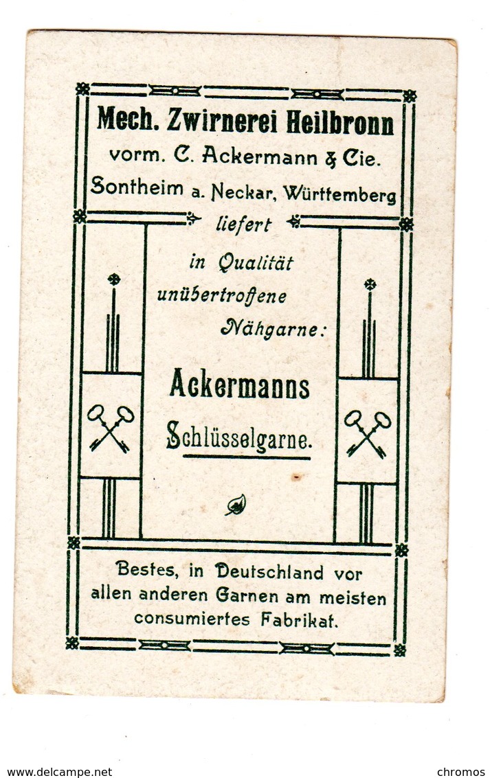 Chromo En Allemand, Ackermann's Schlüsselgarn, Sontheim, Allemagne, Timgad, Algerie - Otros & Sin Clasificación