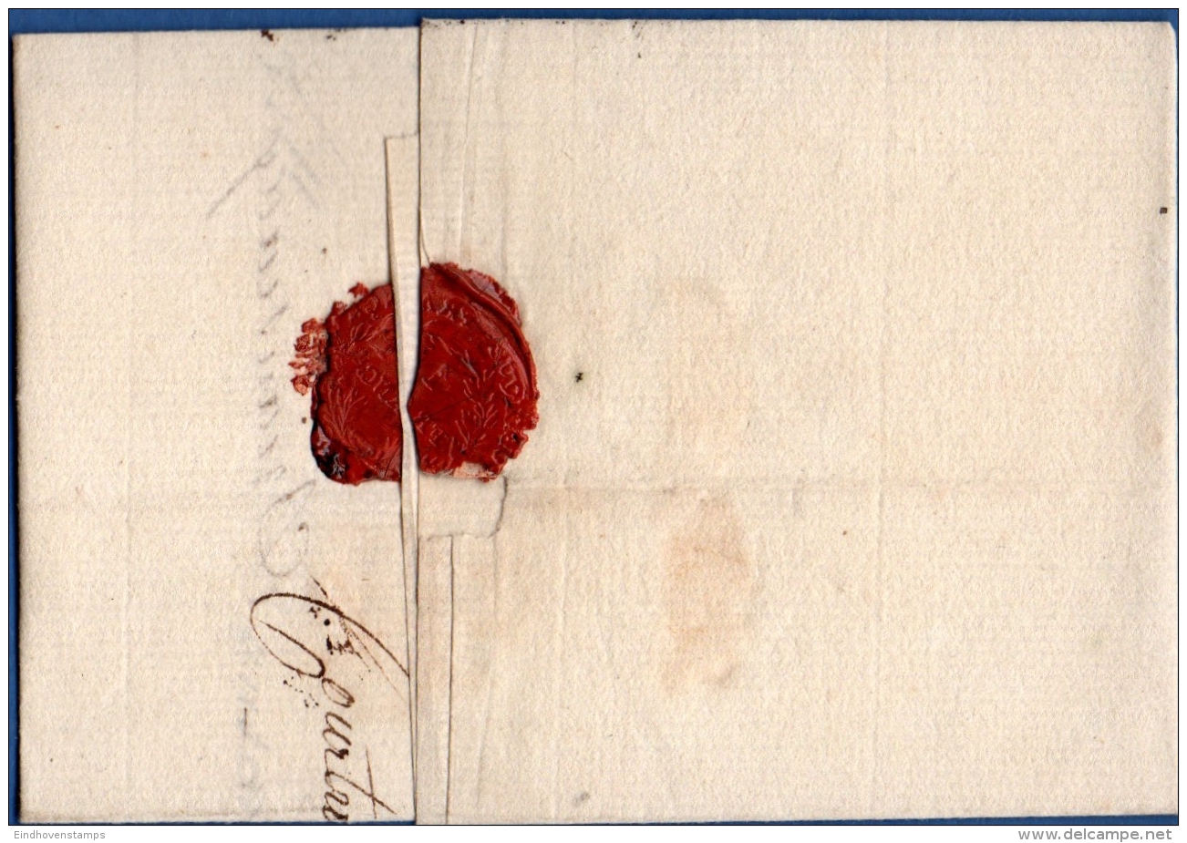 Belgique,1816 18 Novembre, Period Neerlandaise, Lettre Kortrijk (Herlant 50) à Lille, - 1815-1830 (Hollandse Tijd)