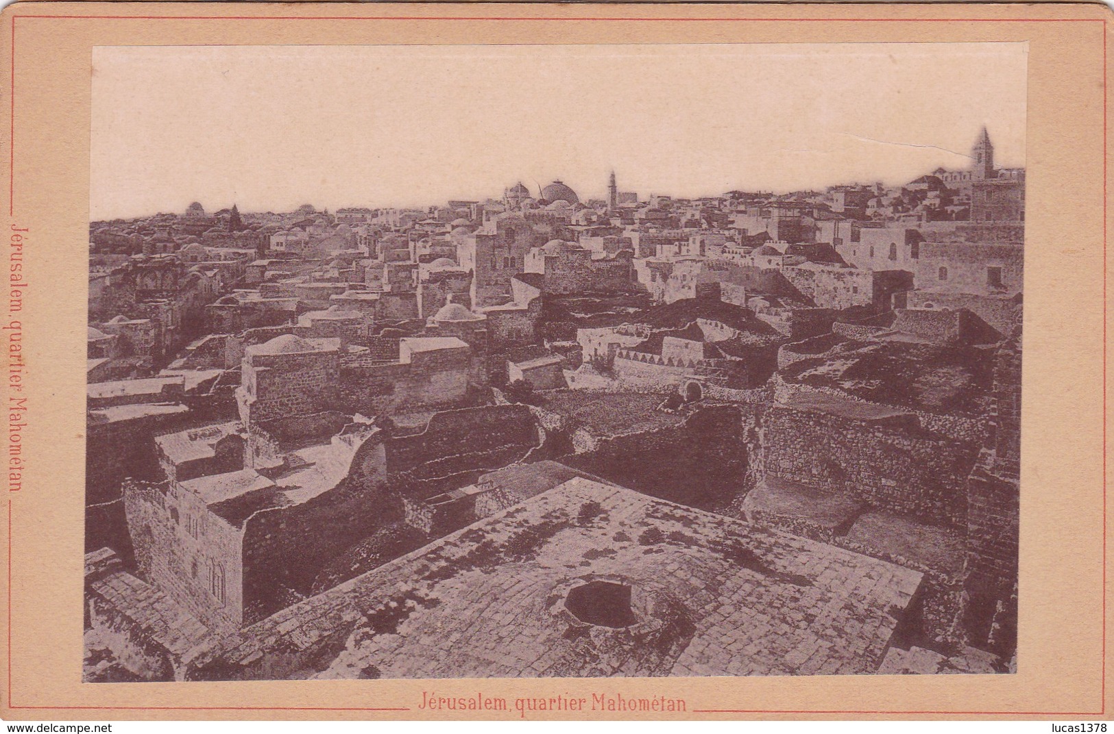 ISRAEL / JERUSALEM / PHOTO COLLEE  / QUARTIER MAHOMETAN / RARE - Israele