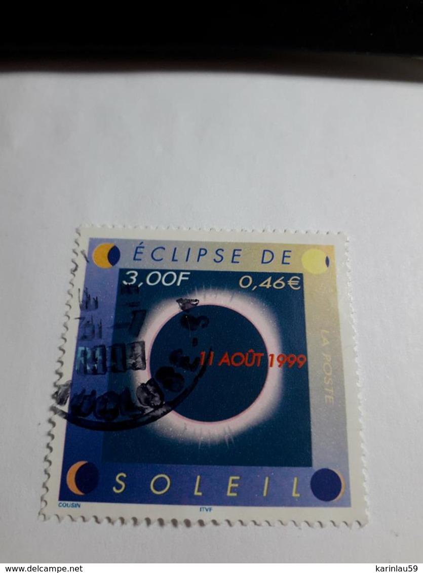 Timbre France  YT 3261 " Eclipse De Soleil " 1999 Oblitéré - Used Stamps