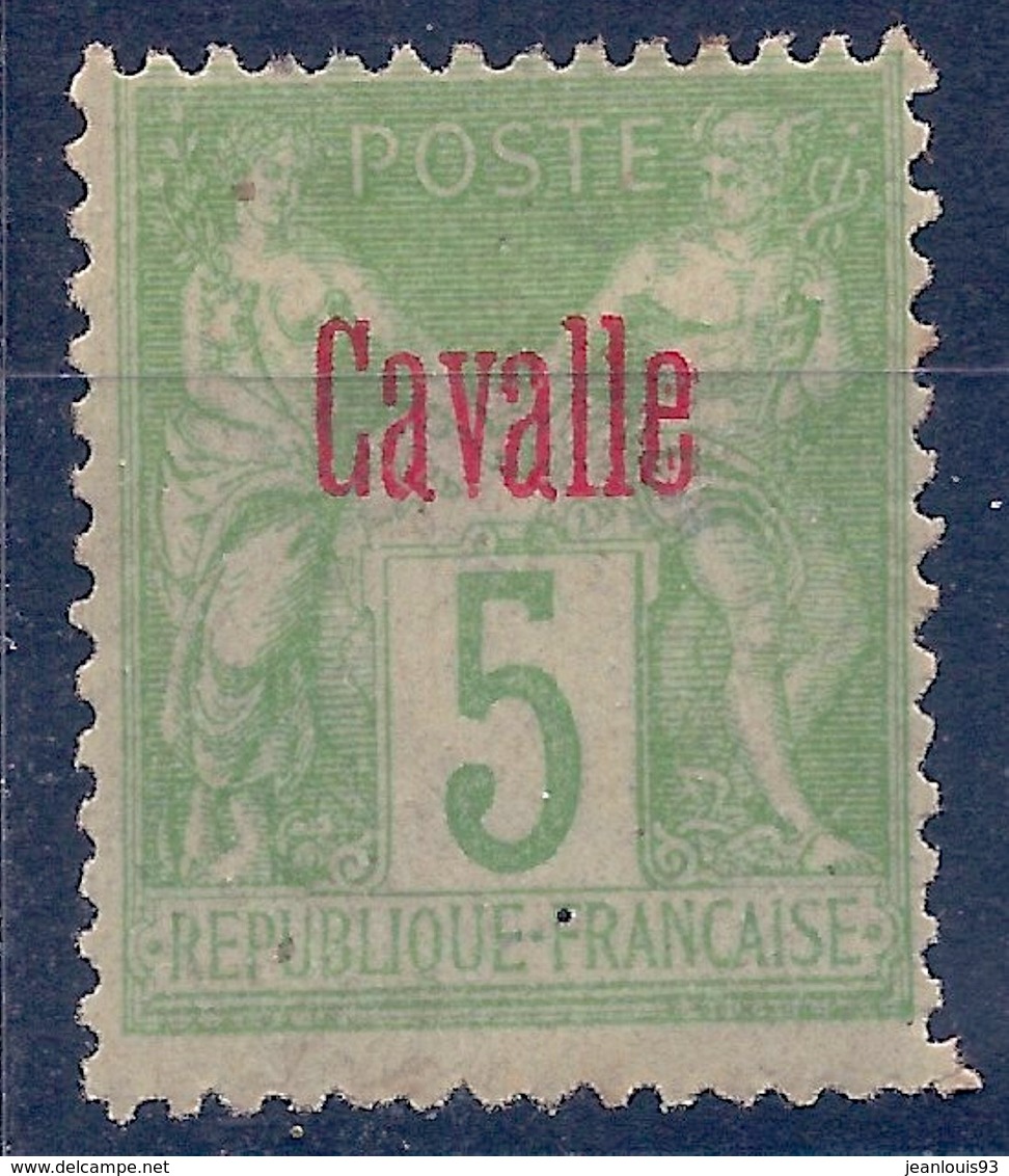 CAVALLE - 2  5C VERT JAUNE TYPE GROUPE NEUF* MLH COTE 25 EUR - Neufs