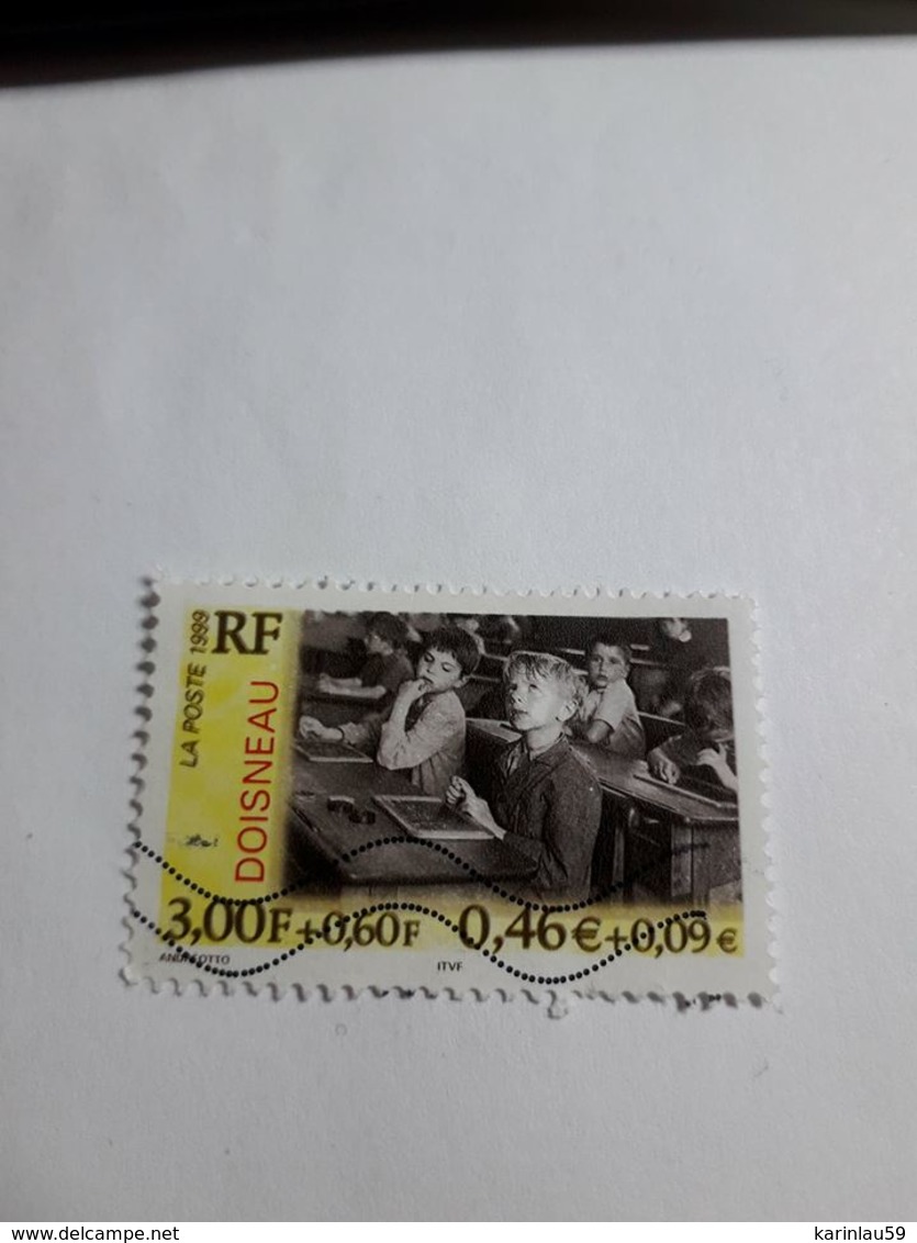 Timbre France 1999 N° 3262 «Six Photographes Français» Robert Doisneau - L'information Scolaire 1956 - Used Stamps