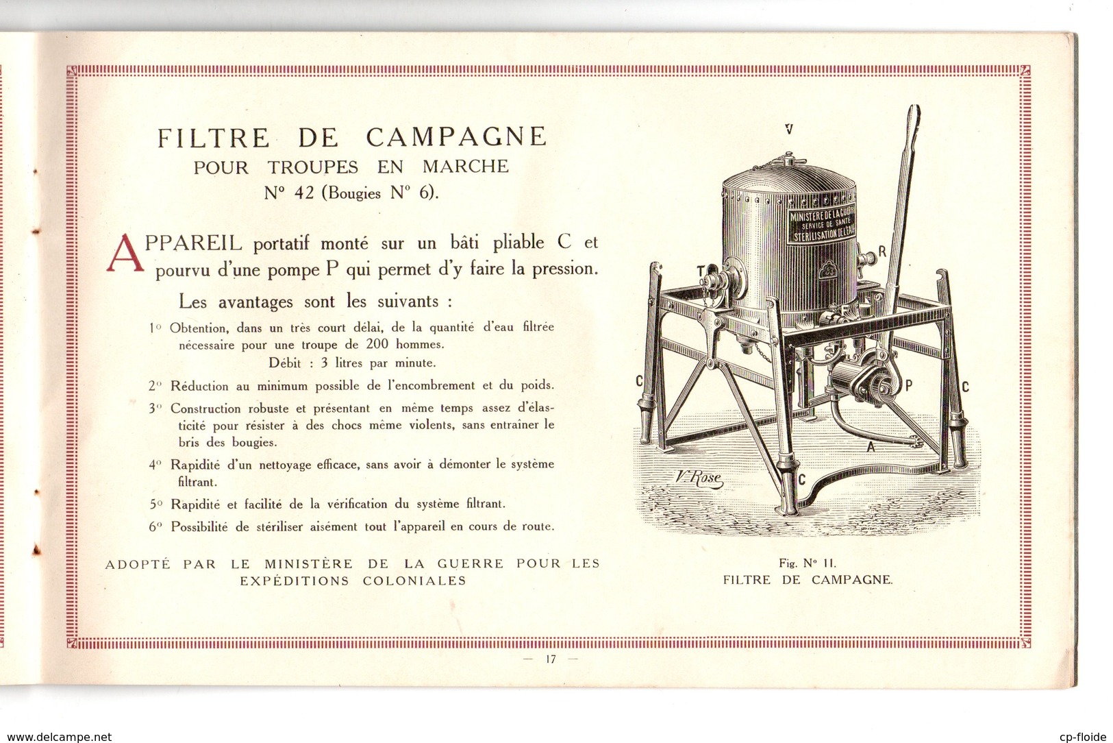 LE FILTRE CHAMBERLAND SYSTÈME PASTEUR . " IL NE FAUT BOIRE QUE DE L'EAU PURE " - Réf. N°405F - - Sciences