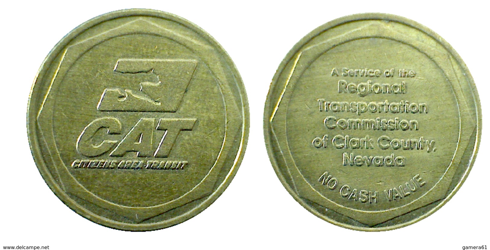 01526 GETTONE JETON TOKEN TRASPORTO TRANSIT NEVADA LAS VEGAS 1997 - Other & Unclassified