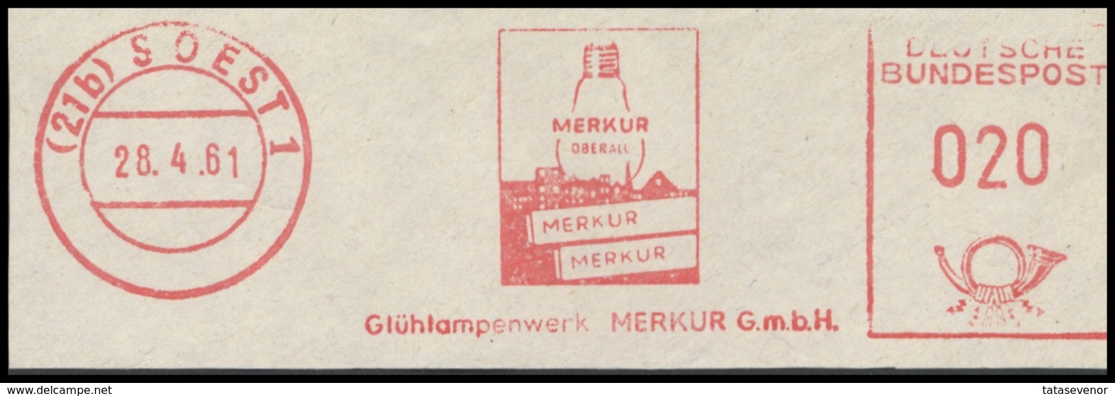 GERMANY DEUTSCHLAND D BRD Ausschnitt D MM 0014 Meter Mark - Briefe U. Dokumente