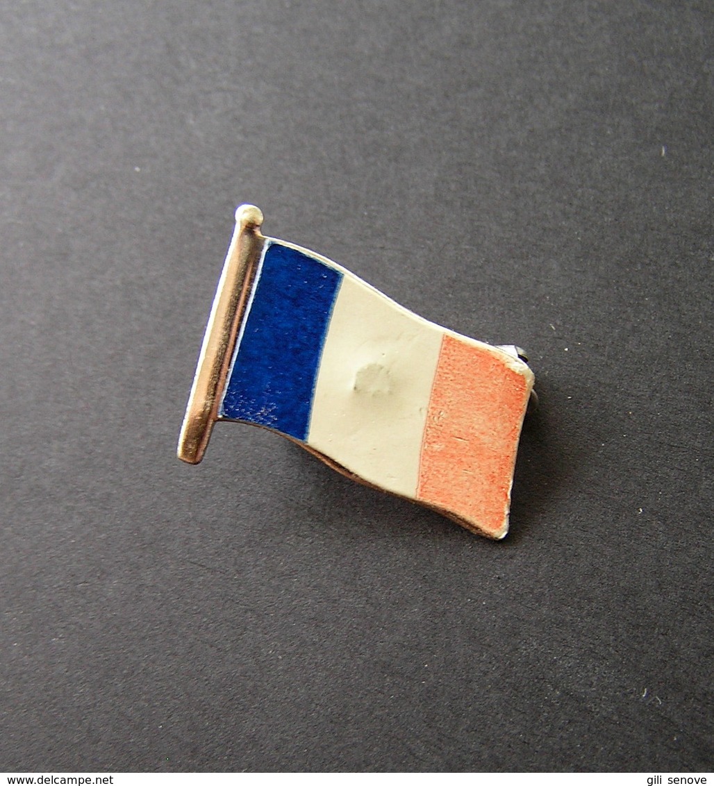 Vintage France Flag Badge - Athletics