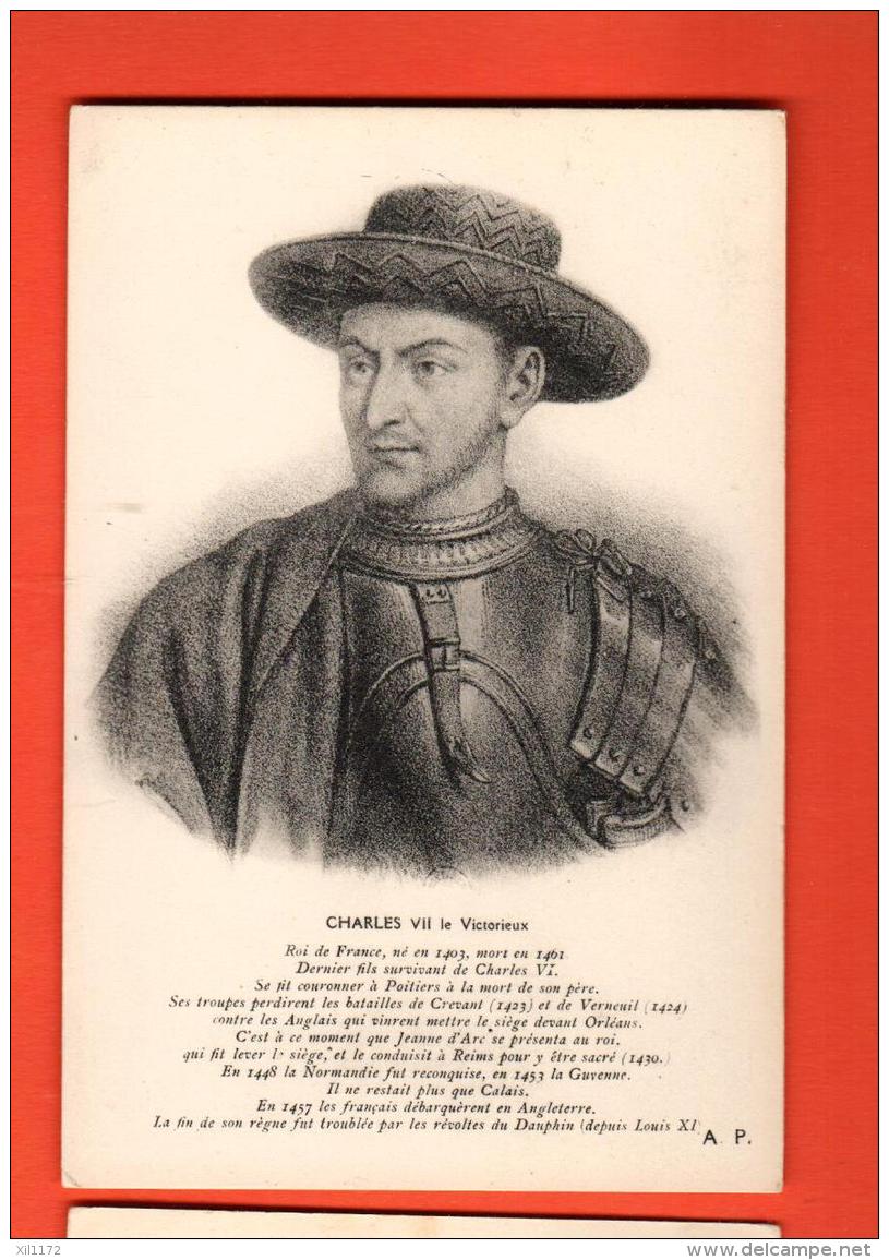 GCB-03  Charles VII Le Victorieux, Roi De France, Né En 1403.  Non Circulé - Familles Royales